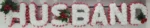 HUSBAND Artificial Silk Funeral Flowers – Personalized 7-Letter Name Tribute Wreath (DAD Option)