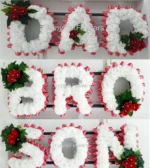 DAD SON BRO Artificial Silk Funeral Flower Tribute Package Name Wreath GRANDAD