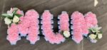 Customisable Artificial Funeral Flowers Package – 3-Letter Tribute & “I Love You” Tribute – Choose Your Colours & Design