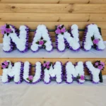 Artificial Silk Funeral Tribute Flowers Package – Wreath Set for Nana & Mummy