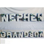 NEPHEW GRANDSON Artificial Funeral Flowers Tribute – Memorial Wreath Package